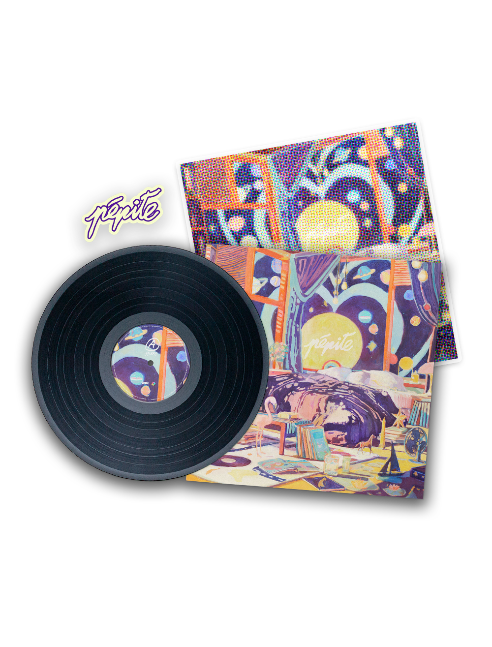 Signed Vinyl Pack "The Light Years" + Risograph + Sticker