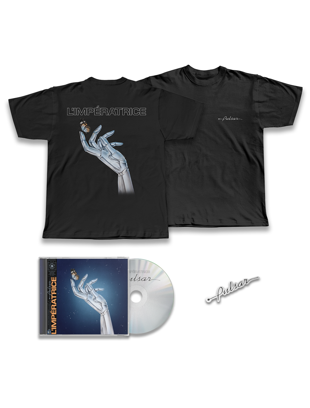 “Pulsar” CD PACK + T-Shirt + Sticker