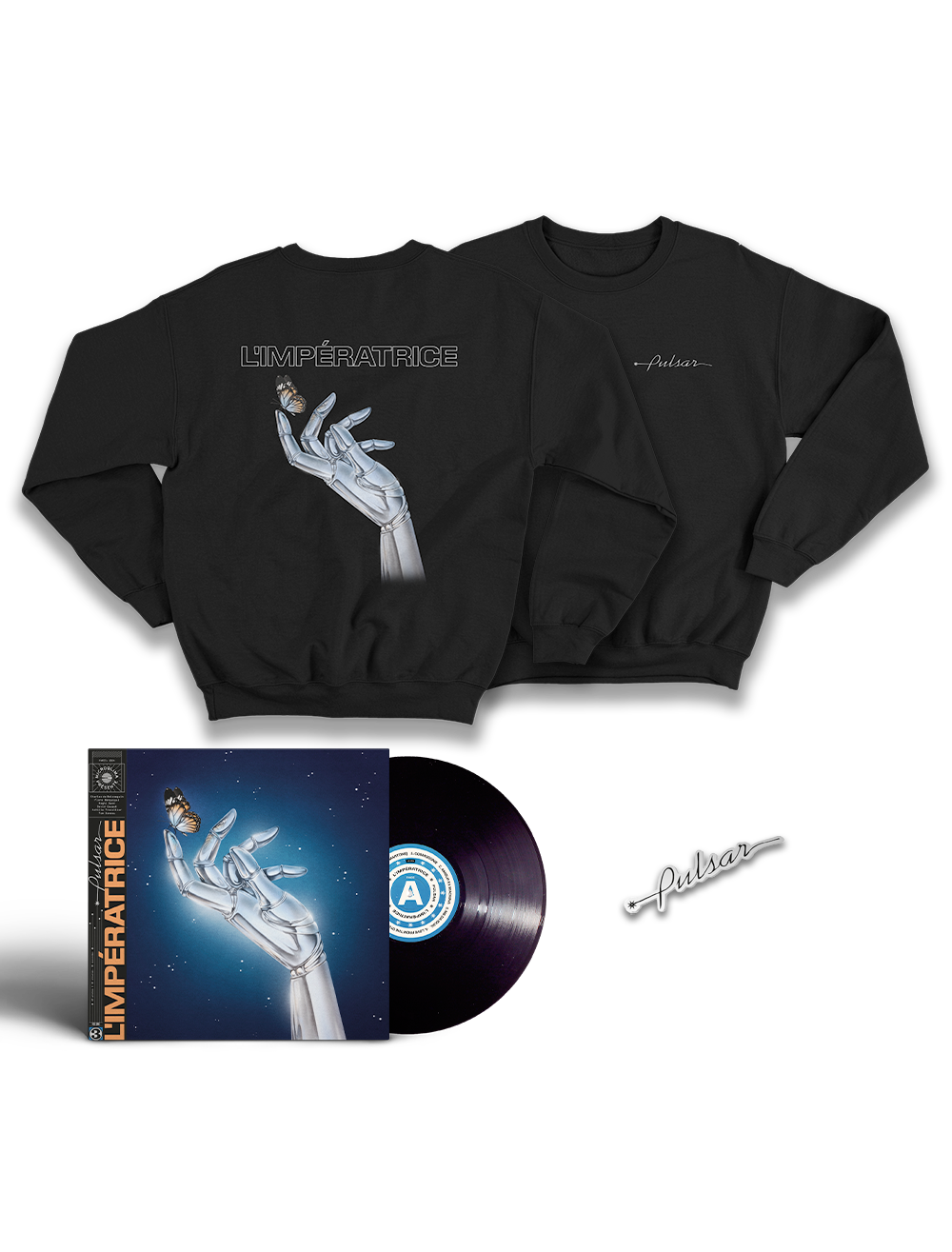 PACK Vinyl “Pulsar” Standard + Crewneck + Sticker