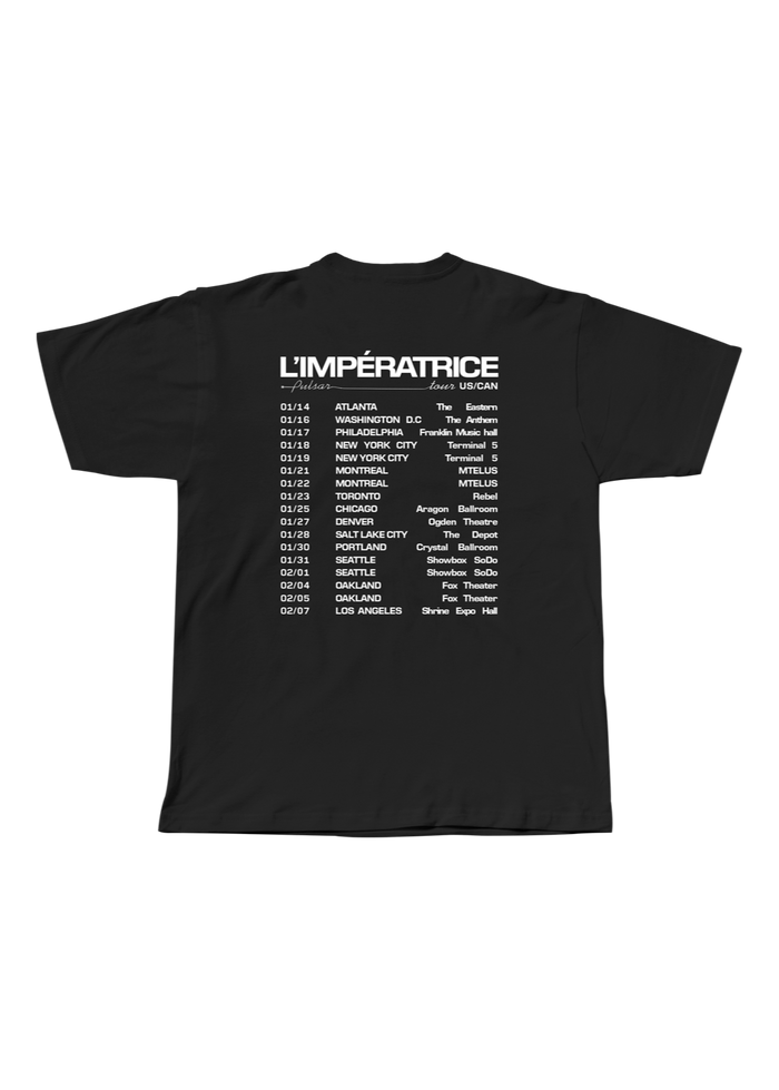 T-shirt Pulsar : Tour Dates - L'Impératrice