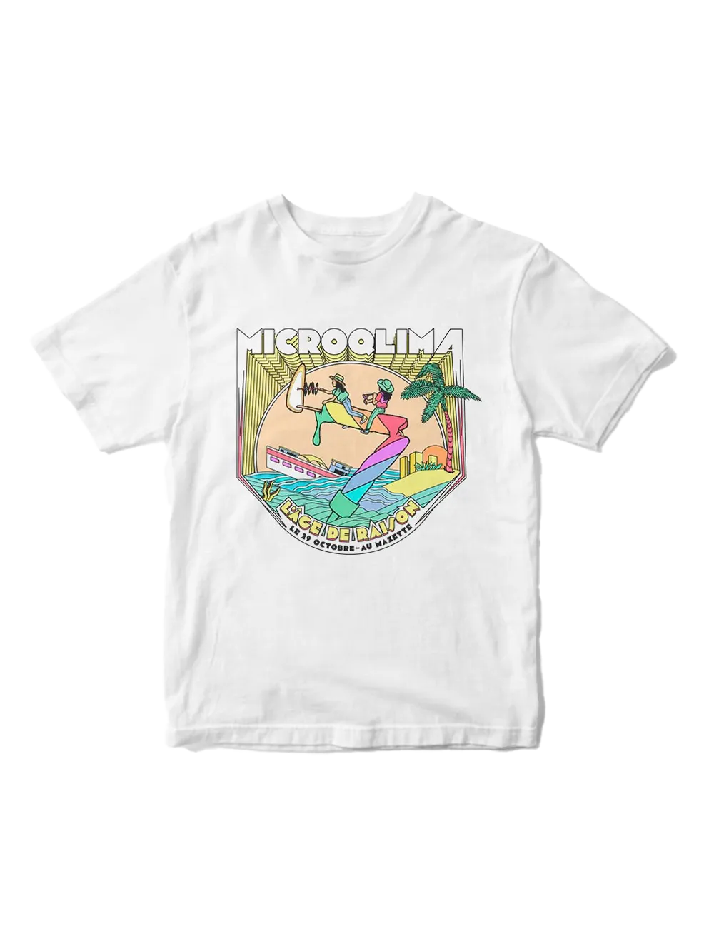 T SHIRT 7 ANS MICROQLIMA BLANC