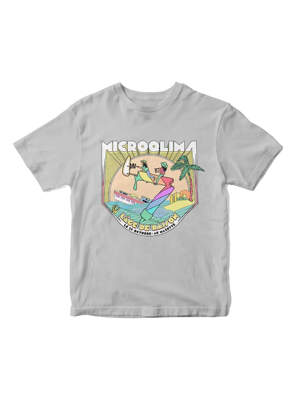 T SHIRT 7 ANS MICROQLIMA GRIS
